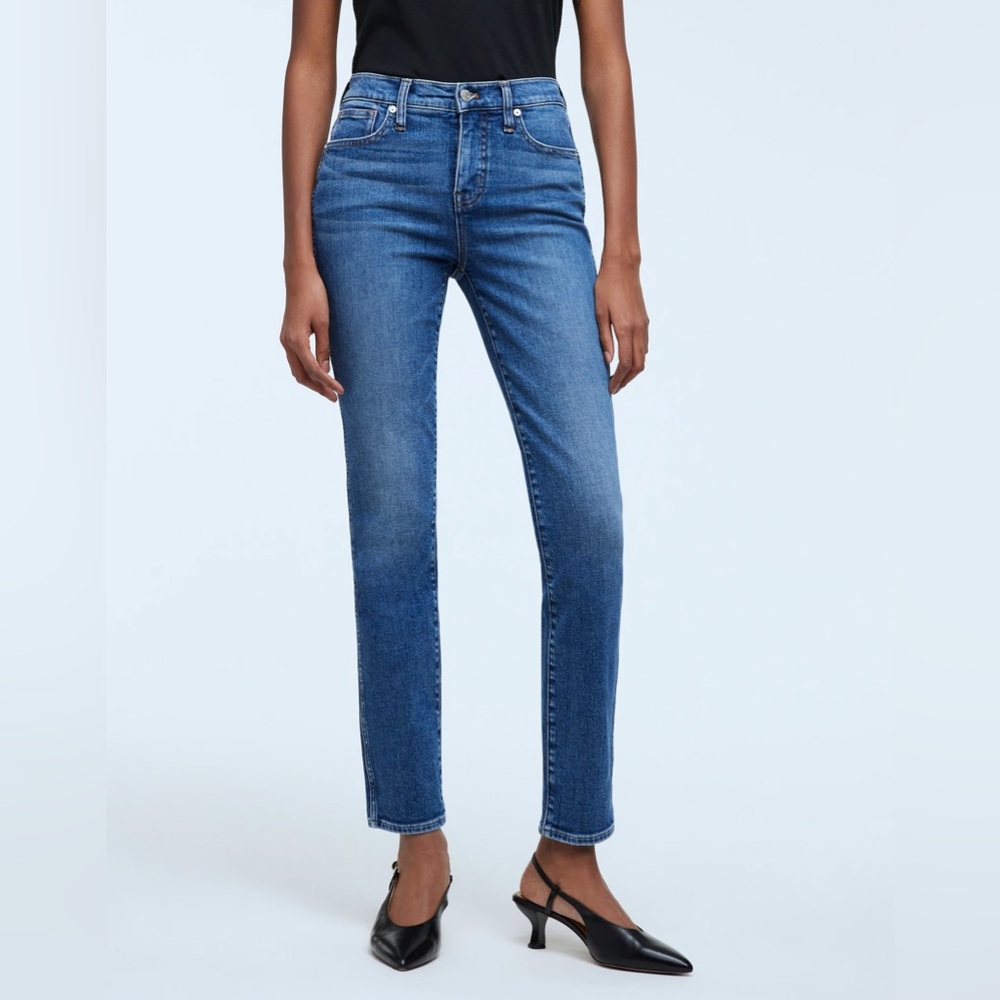 Madewell Stovepipe Straight Leg Jeans in Drifthaven Wash